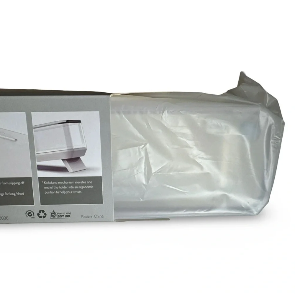 ButterLift Ergonomic Butter Dish - Clear and White